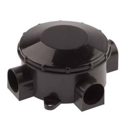 Коробка распаячная ОП трехрожковая черн. IP42 KOR-70-35-3-b ЭРА Б0052727