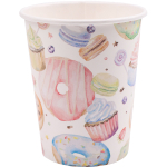 Стаканы бумажные Пончики (250 мл, 6 шт) флоупак ФЛ-0954