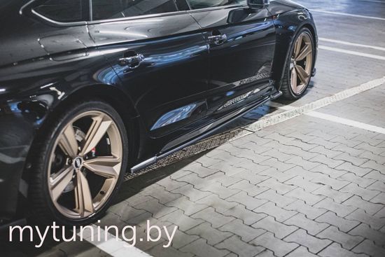 Сплиттеры накладок на пороги для AUDI RS5 B9 рестайлинг (19-...)