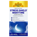 Country Life, Stress Shield® Nighttime, тройное действие, 60 веганских капсул