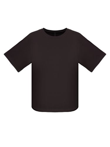 Коричневая хлопковая футболка