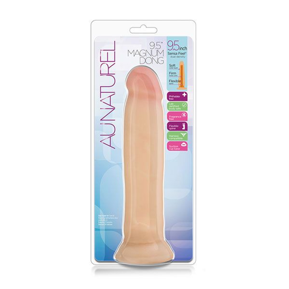 Телесный фаллоимитатор 9.5 Inch Sensa Feel Magnum Dong - 24,1 см. (Цвет: телесный)