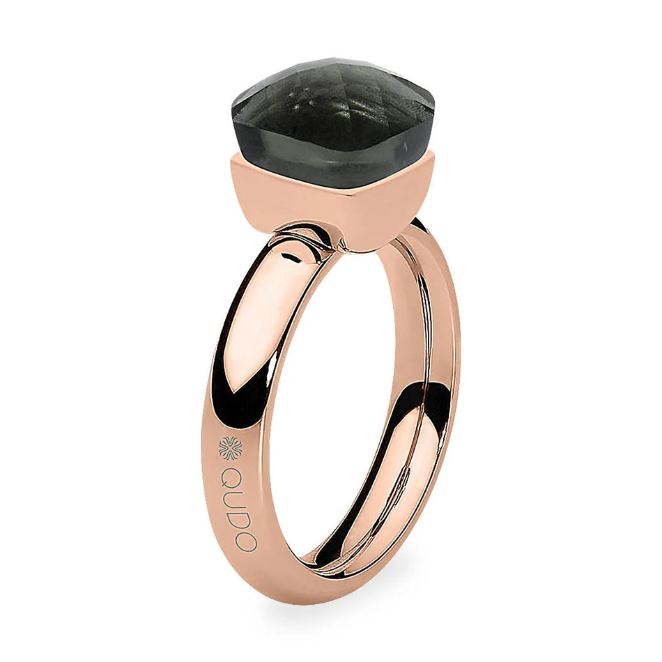 Кольцо Qudo Firenze smoky quartz 18.5 мм 610132 BW/RG