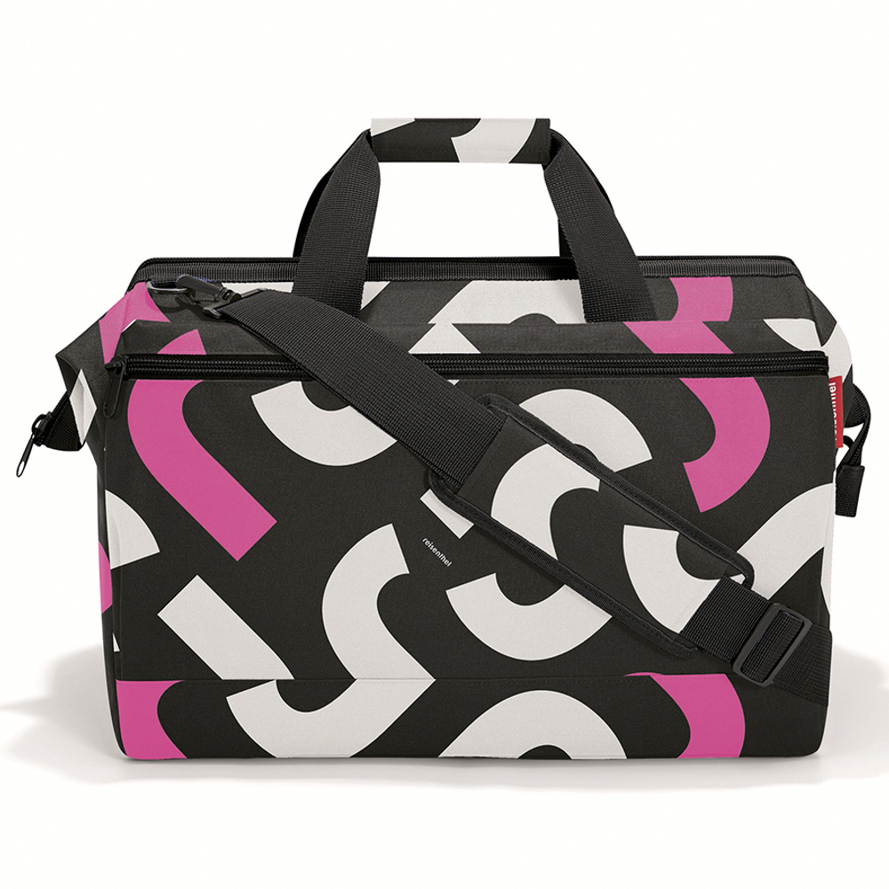 Сумка allrounder l pocket signature bold pink