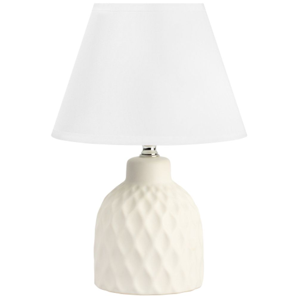 Настольная лампа Rivoli Muriel 7550-501 1 х Е14 40 Вт керамика белая с абажуром | Rivoli