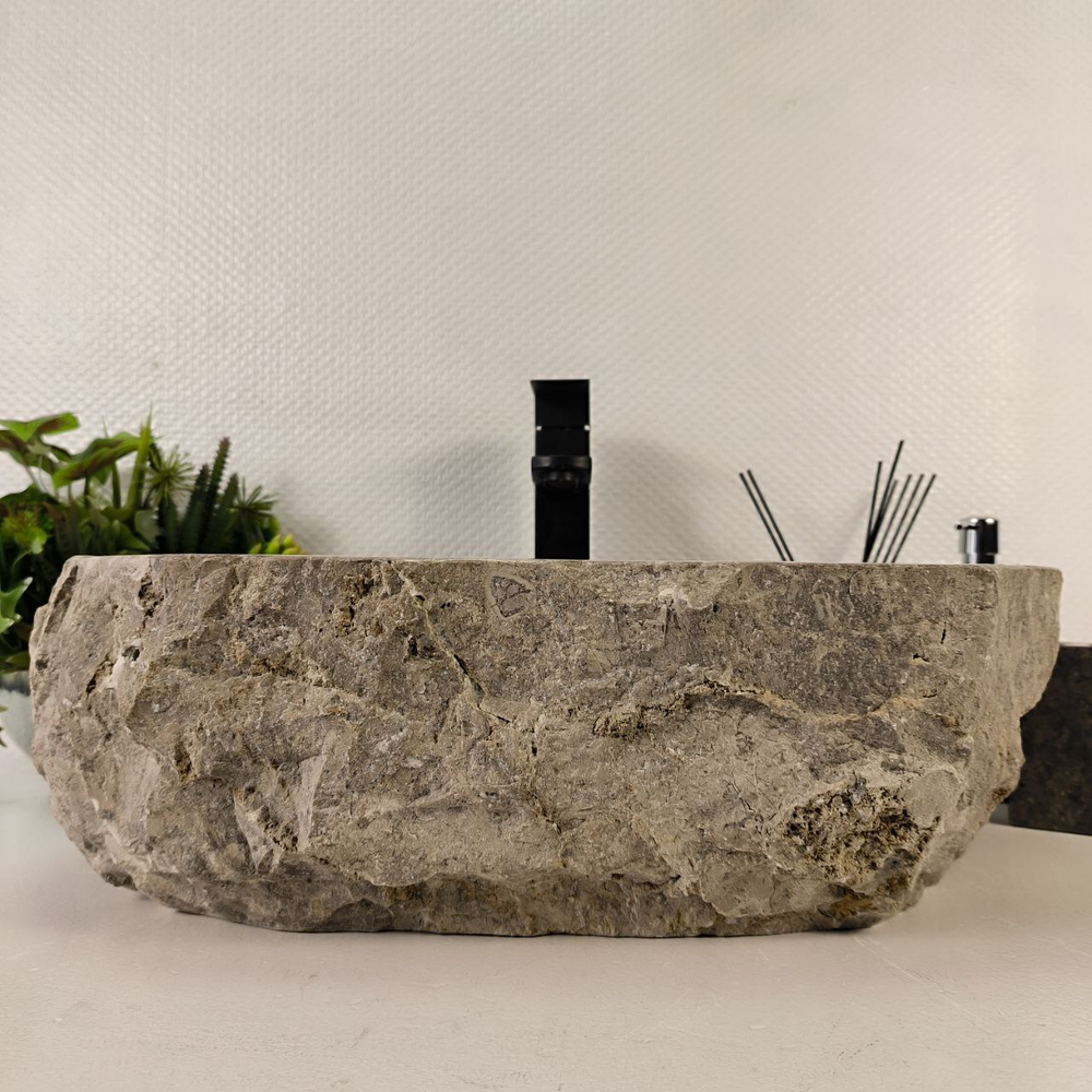 Раковина из мрамора Erozy Grey EM-65560 50*39*15 0887