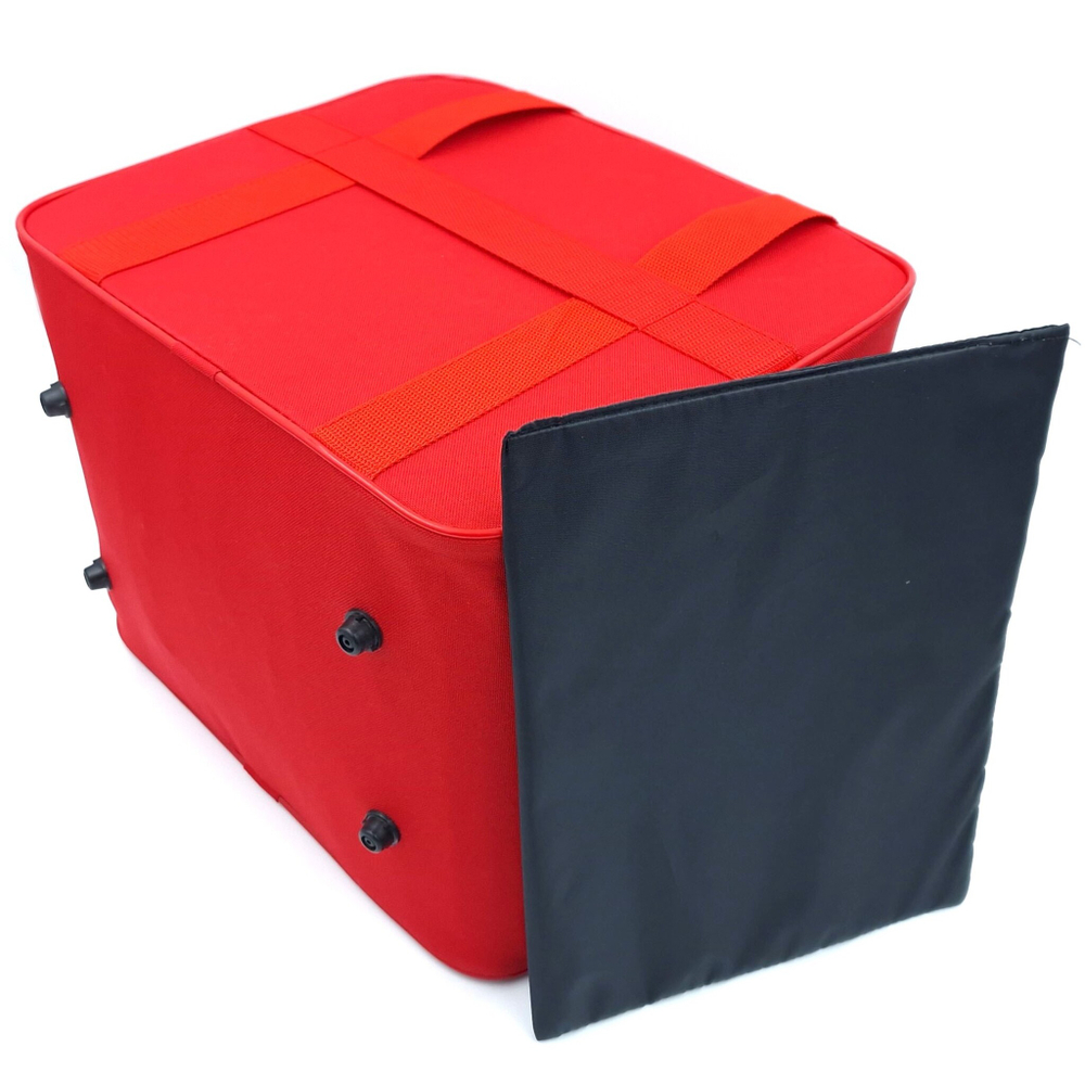 Сумка дорожная для ручной клади Pobedabags Стандарт плюс красная 36 x 30 x 27 см