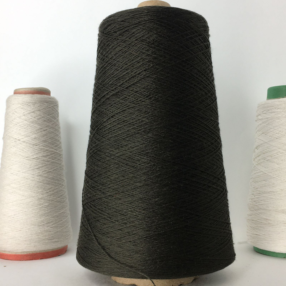 BELLISSIMO; 85% шелк, 15% кашемир; 1300м/100гр; PP015 цвет: темный хаки. S717