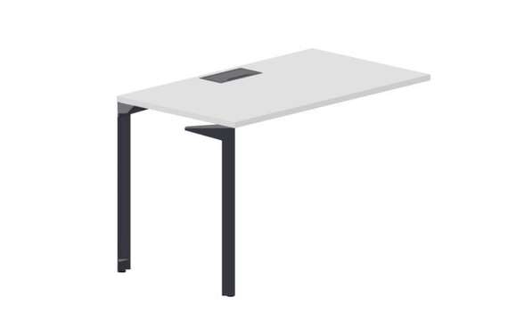 Стол 118х68х75см (металлический аутлет) - приставной элемент