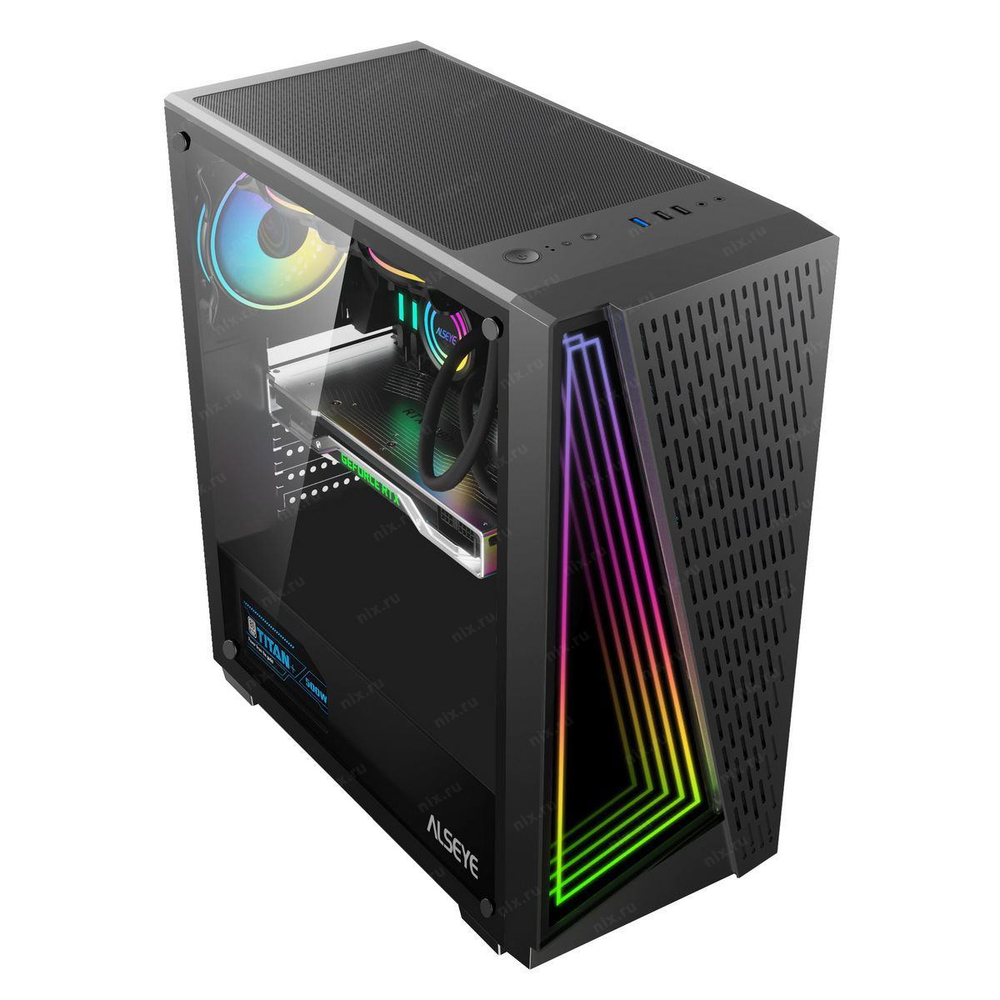 Корпус Miditower ALSEYE <X3-B> ATX без БП