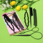 Набор для создания причёсок 5шт «Styling», цвет черный, 23*11,5см