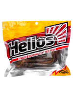 Виброхвост Helios Shaggy 5,12"/13 см Black & White 5шт. (HS-18-023)