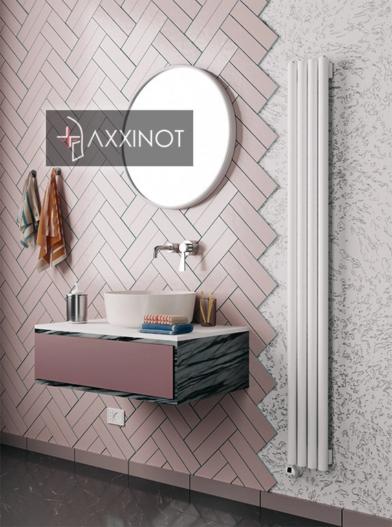 Axxinot Mono VE 1250 - вертикальный электрический трубчатый радиатор высотой 1250 мм