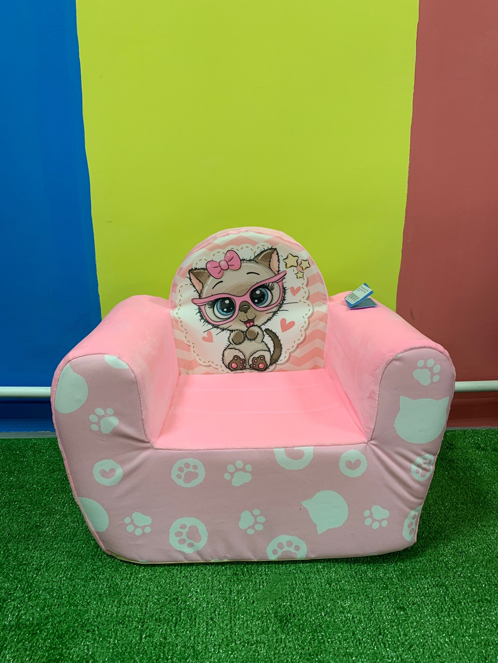 Кресло мягкое Тутси "Киска "Сердечко" (модель "Детство") 726-2021