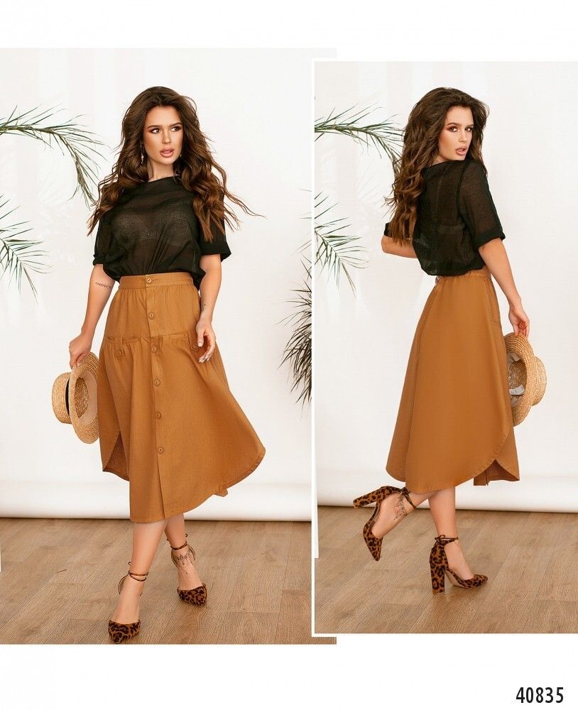 Юбка 2017-горчичный Minova