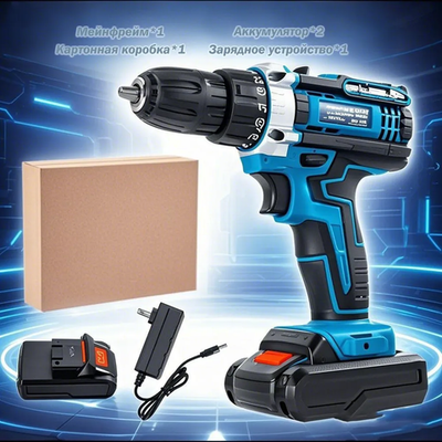 Шуруповерт, 21 В, 35 Нм, 2 АКБ