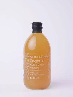 Яблочный Уксус Натуральный Нефильтрованный с Маткой 500 мл. Aceto Minelli by Andrea Milano