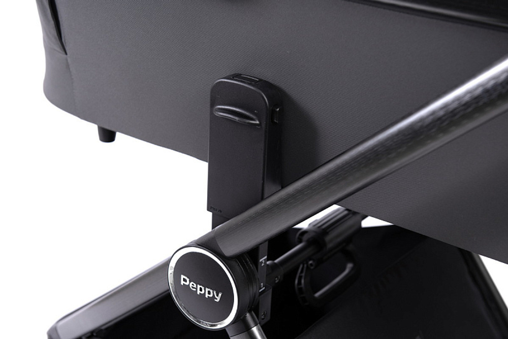 Детская коляска Peppy Monaco 2 в 1 Antrazit (графитовый), рама серая