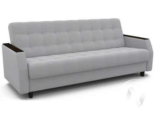 Диван Феникс НПБ (венге лак/BRAVO LIGHT GREY)