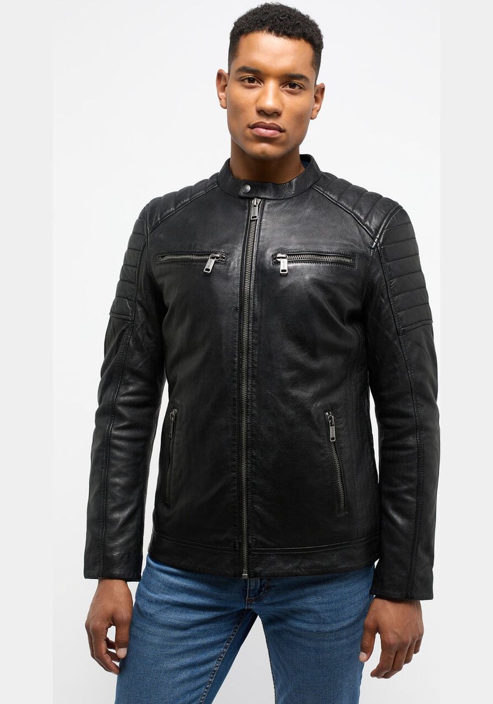 Куртка straight biker jacket MU-M232-80-1000