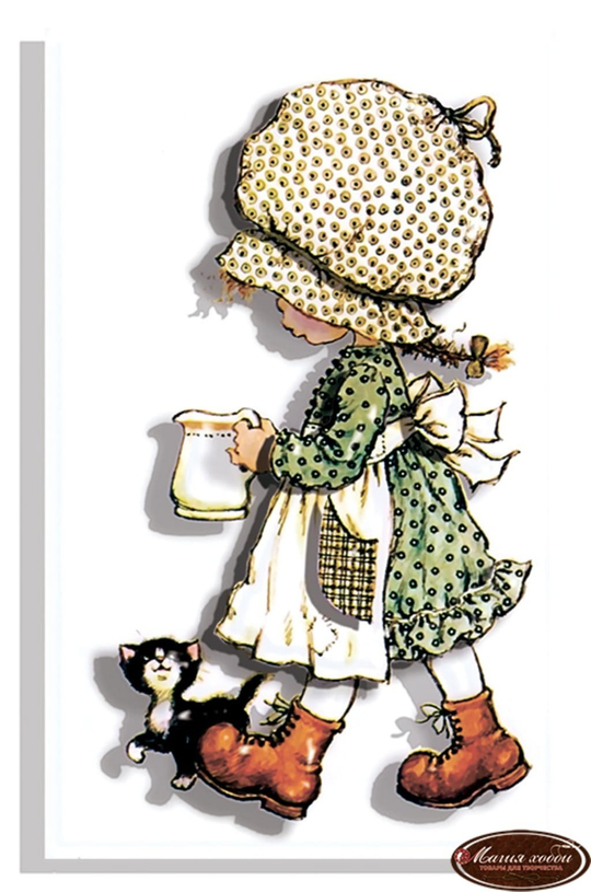 Папертоль РТ130008 "Девочка с кувшином" 9*15см.