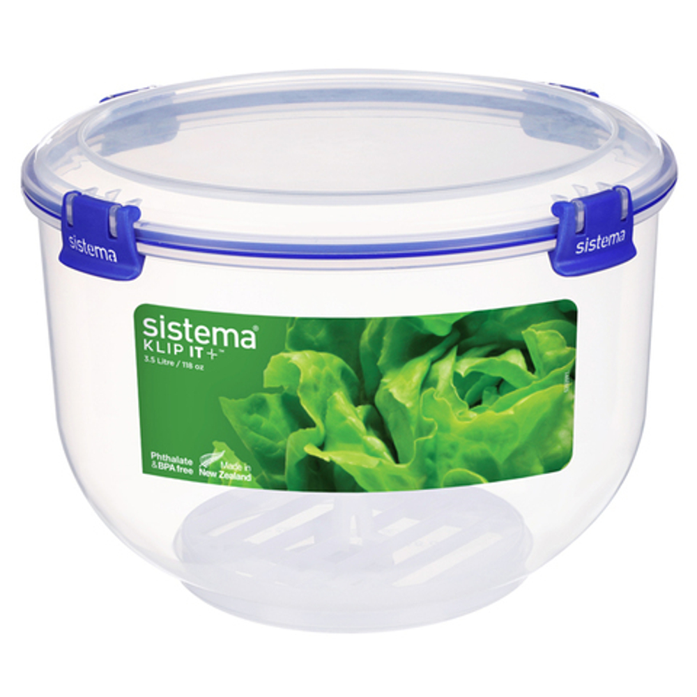 Контейнер для капусты 3.5л Sistema Klip It+ синий