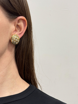 Клипсы Pied-de-poule Christian Dior