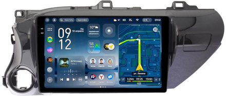 Магнитола Toyota Hilux 8 2015-2023+ - Teyes CC4-PRO монитор 10.36" 2K QLED на Android 13, Snapdragon 778G, AI, CarPlay, DSP, 4G SIM-слот