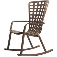 Кресло-качалка Folio темно-коричневое