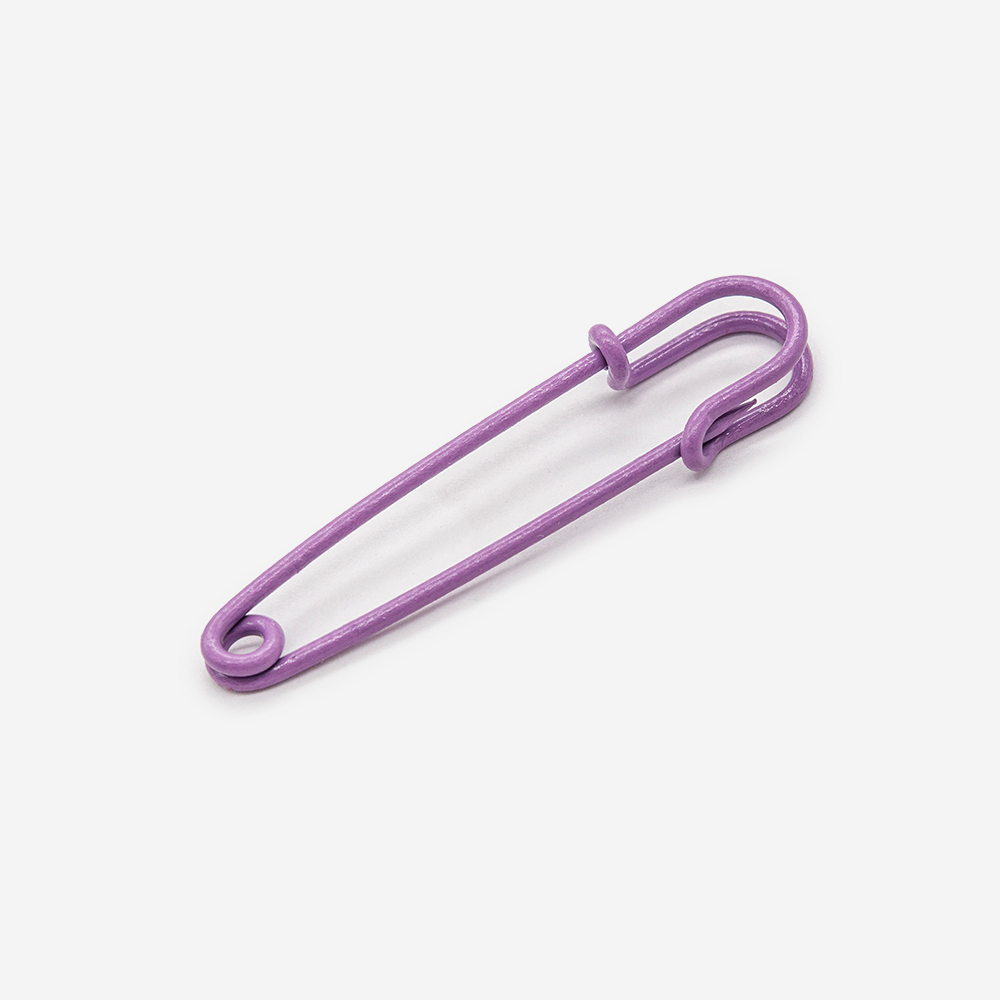 Булавка декоративная "Фиолетовая", 50мм, сталь