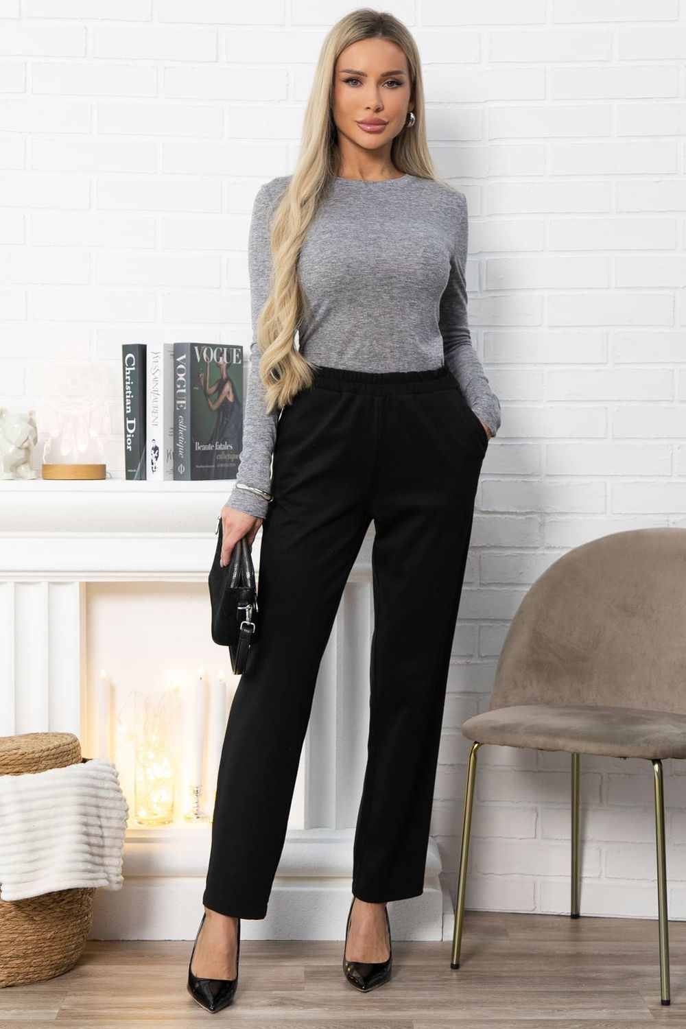 Брюки Беззаботное путешествие (черные) Б14865-16М LT Collection