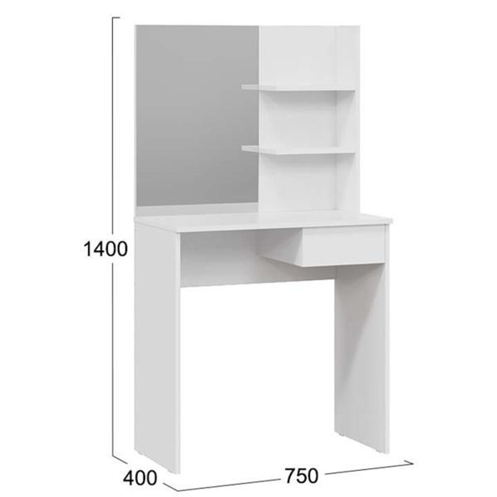 Остин Стол туалетный (Белый ясень) ТриЯ