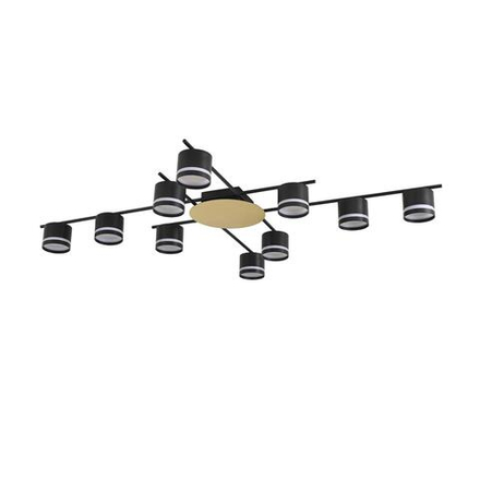8304/10C COMFI LN26 238 золотой/черный, металл/акрил Светильник потолочный GX53 LED 10*7W 220V BENUA