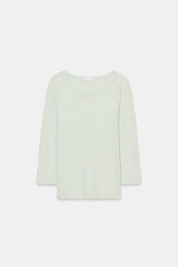 ZARA ФУТБОЛКА ИЗ ЛЬНА С ЭФФЕКТОМ ПОТЕРТОСТИ, ЦВЕТ МОРСКОЙ ВОЛНЫ