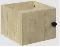 ЛОФТ-16 Вставка для стеллажа с дверцей 378х392х378