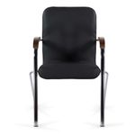 Кресло для приемных BRABIX "Samba CF-105 BOX-2", хром, орех , черный, разобрано, 532761