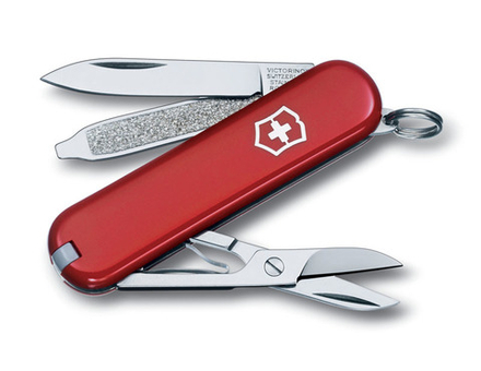 Нож-брелок VICTORINOX Classic SD 58 мм 7 функций красный VC6223