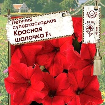 Петуния суперкаскадная Красная шапочка F1