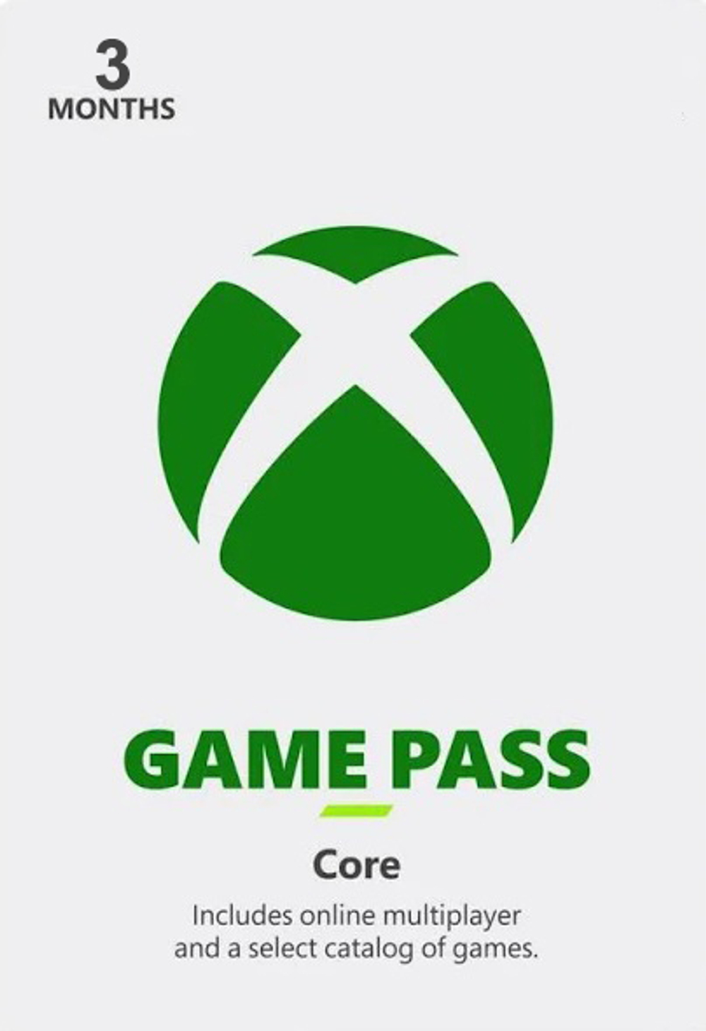 Xbox Game Pass Core для Xbox/ПК (абонемент на 3 месяца) [активация в новый аккаунт страна Индия, цифровой код доступа]