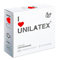 Ультратонкие презервативы Unilatex Ultra Thin 3шт