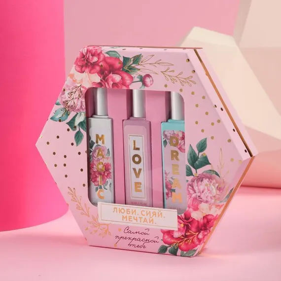 Подарочный набор: парфюм «Люби. Сияй. Мечтай», 3 шт., 30 мл
