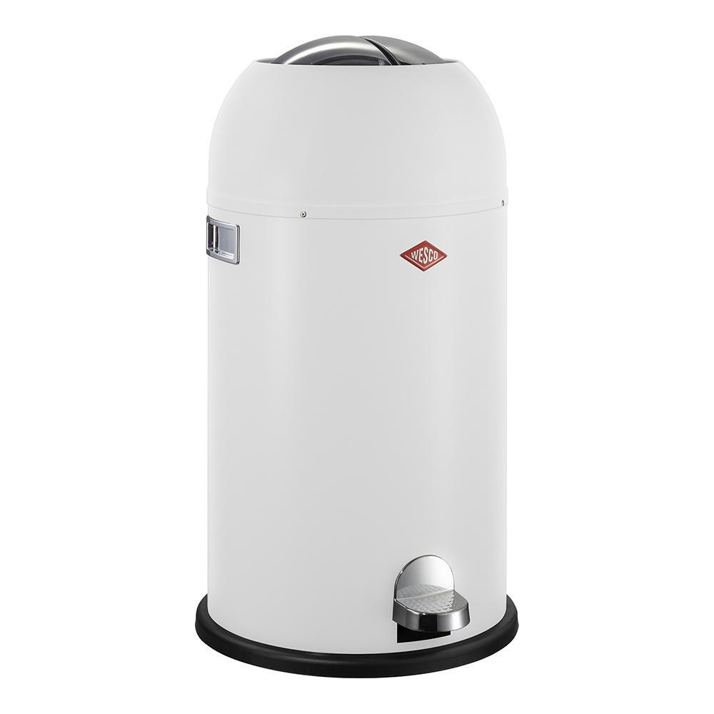 Ведро для мусора 33л Wesco Kickmaster матовое белое