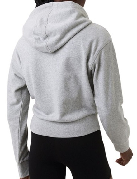 Женская теннисная куртка Bjorn Borg Stockholm Crop Hoodie - light grey melange