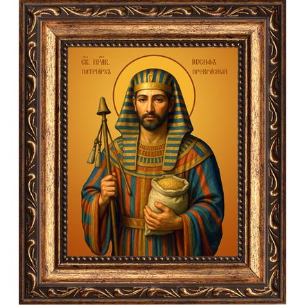 Иосиф Прекрасный ветхозаветный патриарх. Икона на холсте.