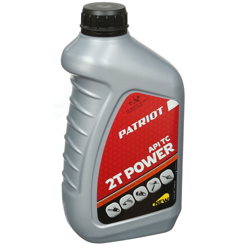 Масло машинное минеральное, для 2-такт двигателя, Patriot, Power Active 2T, 0.946 л, 850030597