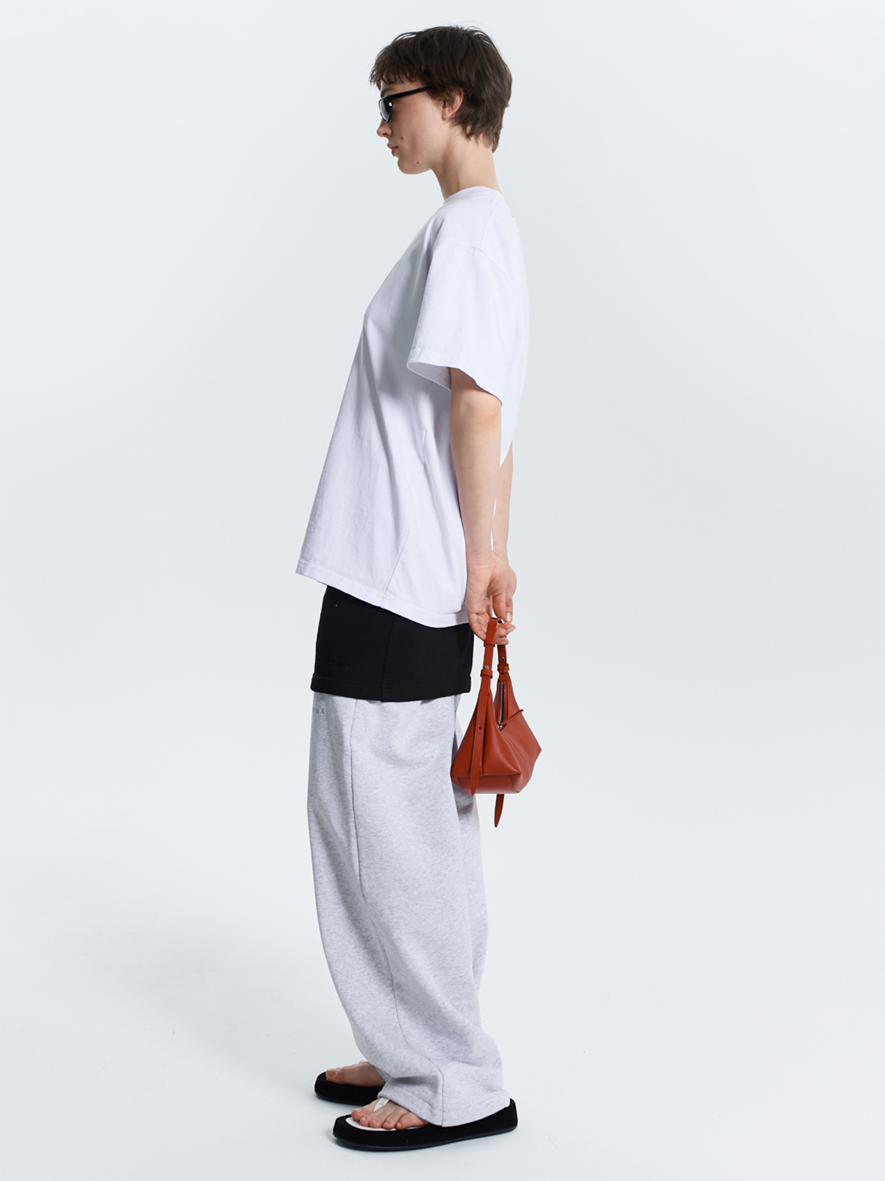 Брюки багги из футера