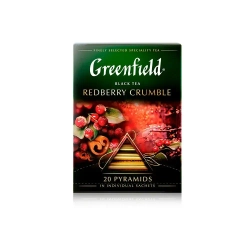 Чай в пирамидках чёрный Greenfield Redberry Crumble, 20 шт