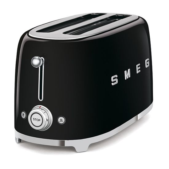 Тостер на 4 ломтика Smeg TSF02BLEU. , черный