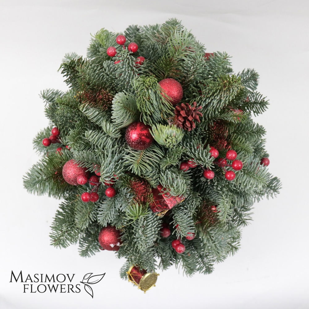 Ель "Дюймовочка в красном"