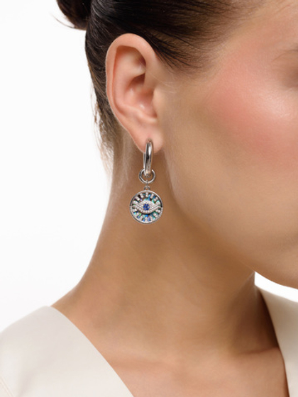 Серьги "Eye" Silver